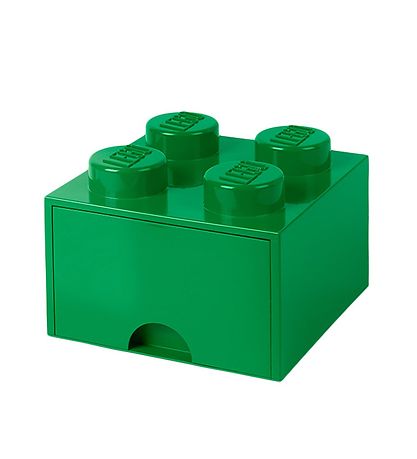 LEGO® Storage Aufbewahrungsschublade - 4 Knäufe - 25x25x18 - Grü LEGO® Storage Aufbewahrungsschublade - 4 Knäufe - 25x25x18 - Grü