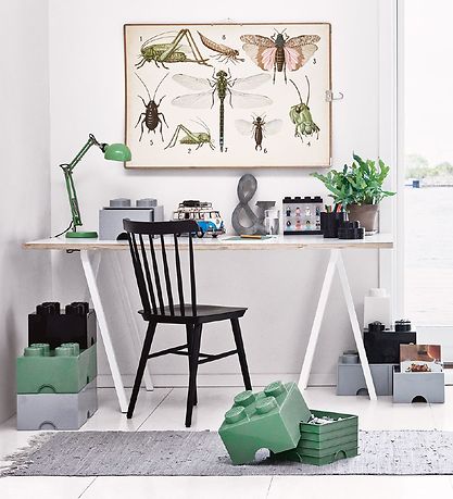 LEGO® Storage Opbevaringsskuffe - 4 Knopper - 25x25x18 - Grå LEGO® Storage Opbevaringsskuffe - 4 Knopper - 25x25x18 - Grå