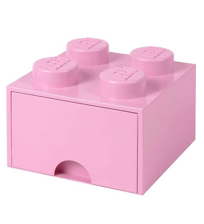 LEGO® Storage Opbevaringsskuffe - 4 Knopper - 25x25x18 - Lys Lil