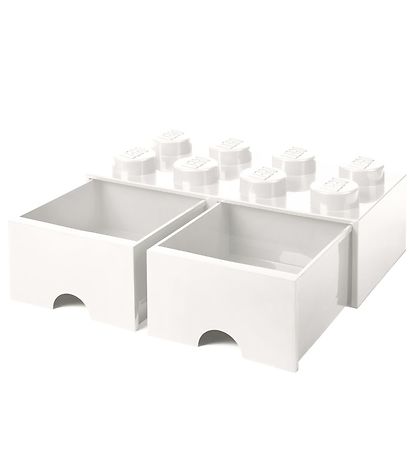 LEGO® Storage Opbevaringsskuffe - 8 Knopper - 50x25x18 - Hvid LEGO® Storage Opbevaringsskuffe - 8 Knopper - 50x25x18 - Hvid