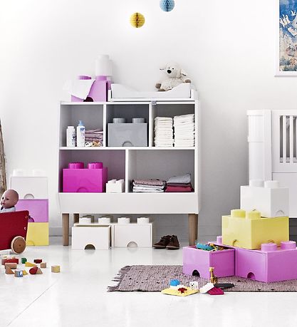 LEGO® Storage Opbevaringsskuffe - 8 Knopper - 50x25x18 - Hvid LEGO® Storage Opbevaringsskuffe - 8 Knopper - 50x25x18 - Hvid