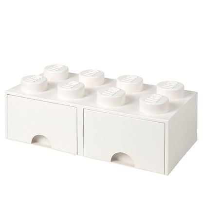 LEGO® Storage Opbevaringsskuffe - 8 Knopper - 50x25x18 - Hvid LEGO® Storage Opbevaringsskuffe - 8 Knopper - 50x25x18 - Hvid