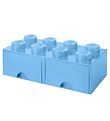 LEGO® Storage Storage Drawer - 8 Stud - 50x25x18 - Light Blue LEGO® Storage Storage Drawer - 8 Stud - 50x25x18 - Light Blue