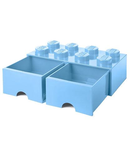 LEGO® Storage Storage Drawer - 8 Stud - 50x25x18 - Light Blue LEGO® Storage Storage Drawer - 8 Stud - 50x25x18 - Light Blue