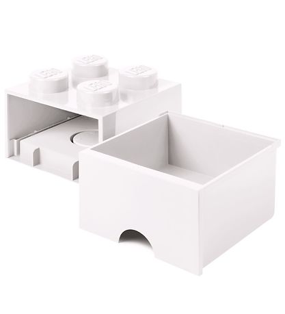 LEGO® Storage Opbevaringsskuffe - 4 Knopper - 25x25x18 - Hvid LEGO® Storage Opbevaringsskuffe - 4 Knopper - 25x25x18 - Hvid