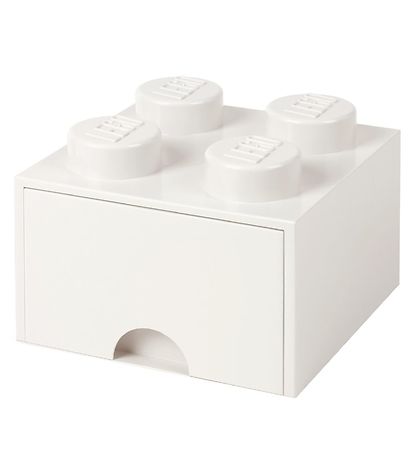 LEGO® Storage Opbevaringsskuffe - 4 Knopper - 25x25x18 - Hvid LEGO® Storage Opbevaringsskuffe - 4 Knopper - 25x25x18 - Hvid