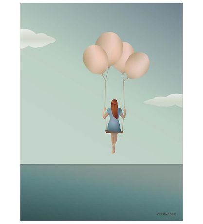 Vissevasse Affisch - 50x70 - Balloon Dream Vissevasse Affisch - 50x70 - Balloon Dream