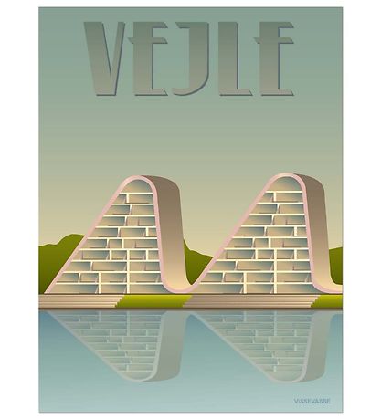 Vissevasse Poster - 50x70 - Vejle - Wellen