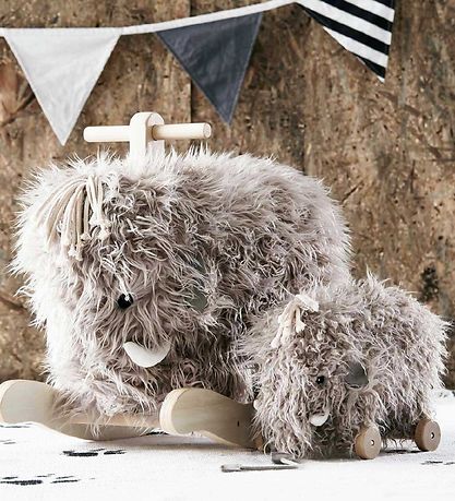 Kids Concept Rocking Horse - Mammoth - Grey