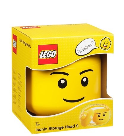 Boîte de rangement LEGO® Storage - Petit - Tête - 19 cm - Garçon