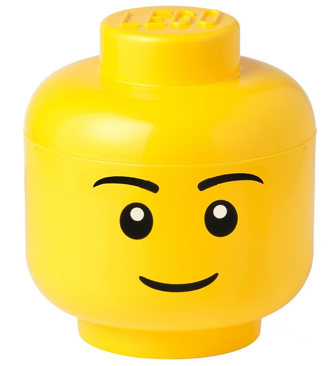 LEGO® Storage Opbevaringsboks - Stor - Hoved - 27 cm - Dreng