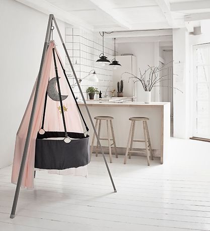 Leander Classic Vugge Stativ - Alu - 242-275 cm - Grå