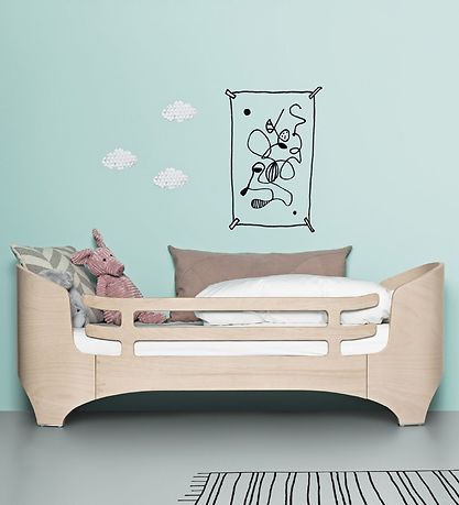 Leander Classic+ Sengehest til Juniorseng - 96x35 cm - Whitewash Leander Classic+ Sengehest til Juniorseng - 96x35 cm - Whitewash