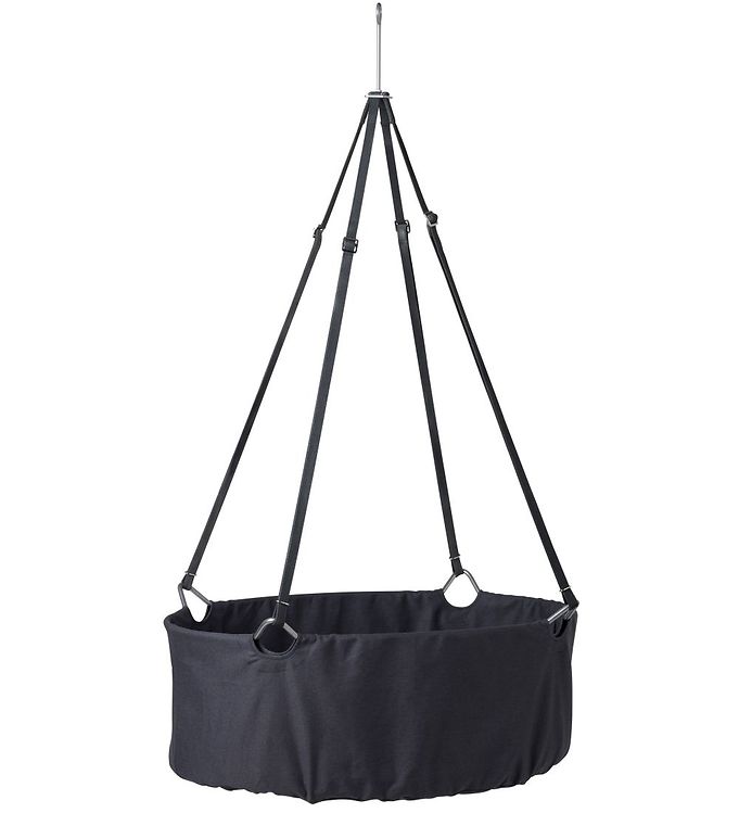 Leander Classic Vugge m. Madras - 83x50x30 cm - Grå