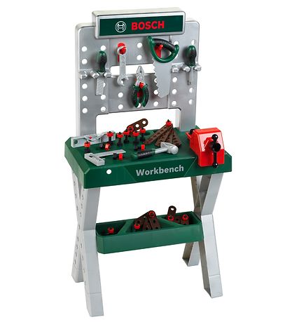 Bosch Mini Arbejdsbænk - Legetøj - Mørkegrøn/Sølv