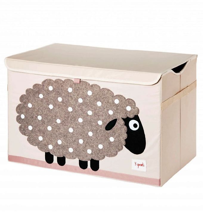 Opbevaringskasse med låg (flere varianter) Multi Tekstil 61cm x 37cm x 38cm Shp - Multi - 61cm x 37cm x 38cm - Pixie