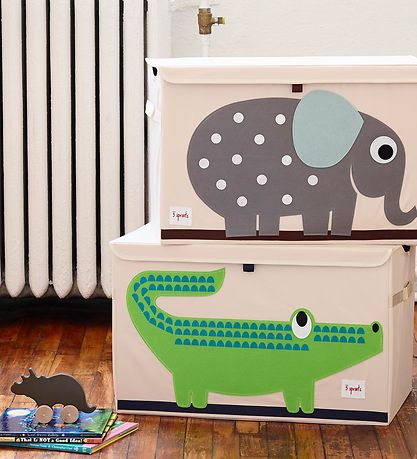 Boîte de rangement 3 Sprouts - 38x61x37 - Crocodile Boîte de rangement 3 Sprouts - 38x61x37 - Crocodile