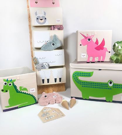 Boîte de rangement 3 Sprouts - 38x61x37 - Crocodile Boîte de rangement 3 Sprouts - 38x61x37 - Crocodile