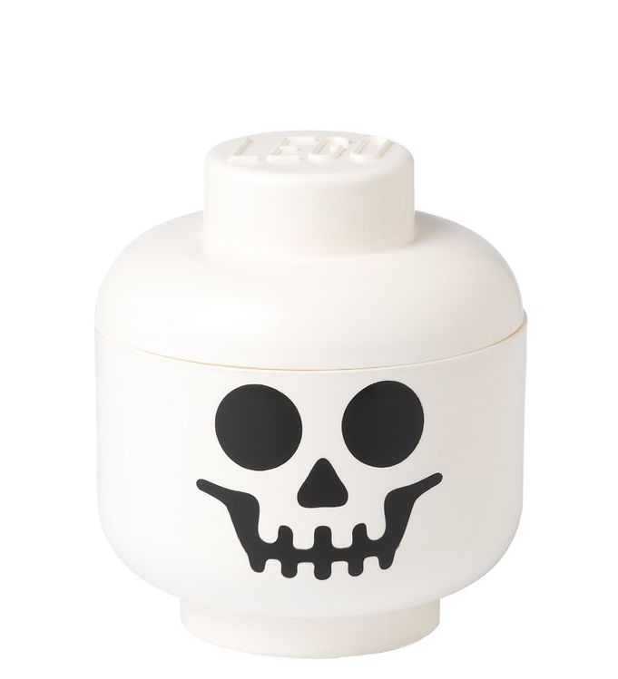 LEGO ® Storage Opbevaringsboks - Lille - Hoved - 19 cm - Skelet