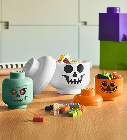 LEGO® Storage Opbevaringsboks - Stor - Hoved - 27 cm - Skelet