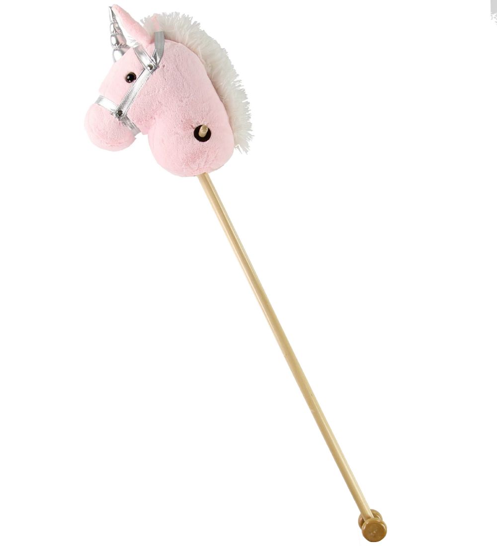 Teddykompaniet Steckenpferd - 100 cm - Rosa - Teddykompaniet - One Size - Spielzeug