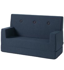 by KlipKlap Sofa - Kids Sofa - 100 cm - Dark Blue/Black by KlipKlap Sofa - Kids Sofa - 100 cm - Dark Blue/Black