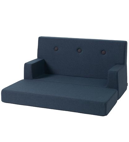 by KlipKlap Sofa - Kids Sofa - 100 cm - Dark Blue/Black by KlipKlap Sofa - Kids Sofa - 100 cm - Dark Blue/Black