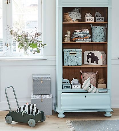 Done By Deer Gåvogn - Croco - Grøn