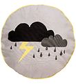 Bloomingville Cushion - D50 cm - Grey/Yellow w. Clouds Bloomingville Cushion - D50 cm - Grey/Yellow w. Clouds
