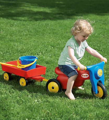 Dantoy Motorcykel m. Gummihjul - Rød/Blå Dantoy Motorcykel m. Gummihjul - Rød/Blå