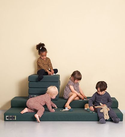 by KlipKlap Foldemadras - 4 Fold - 100x100 cm - Deep Green/Light by KlipKlap Foldemadras - 4 Fold - 100x100 cm - Deep Green/Light