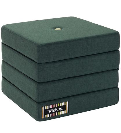 by KlipKlap Foldemadras - 4 Fold - 100x100 cm - Deep Green/Light by KlipKlap Foldemadras - 4 Fold - 100x100 cm - Deep Green/Light