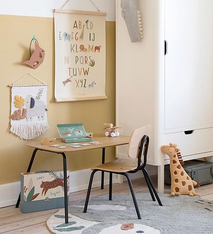 Sebra Bord - Oakee - 50x70x45 cm - Træ/Sort