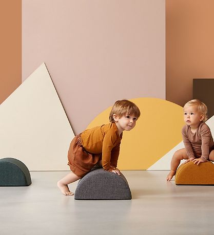 by KlipKlap Tumlemøbel - Half Circle - 36x33x17 cm - Blue Grey