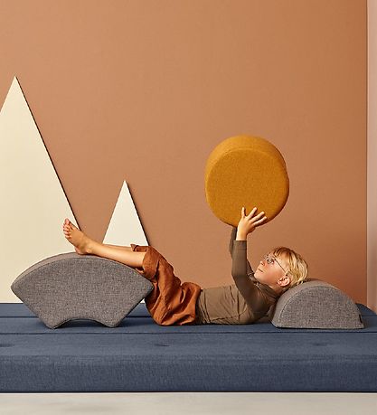 by KlipKlap Tumlemøbel - Half Circle - 36x33x17 cm - Blue Grey