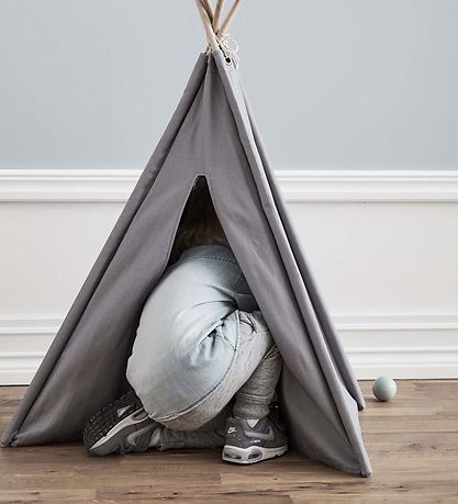 Kids Concept Legetelt - Mini Tipi - Grå Kids Concept Legetelt - Mini Tipi - Grå