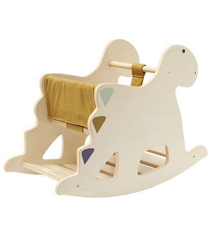 Kids Concept Gyngehest - Træ - Dinosaur