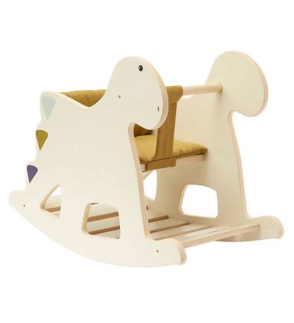 Kids Concept Gyngehest - Træ - Dinosaur