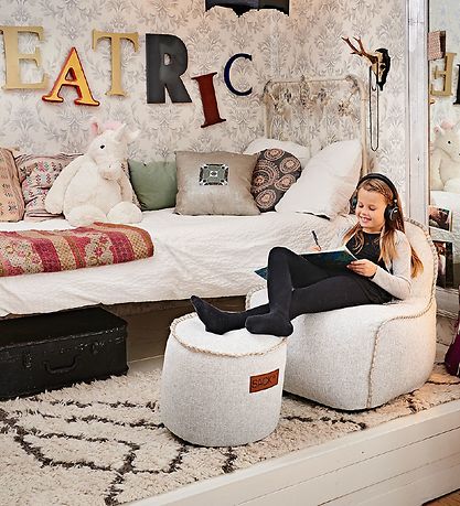 SACKit Puf - Cobana - Junior - 35x35 cm - Hvid SACKit Puf - Cobana - Junior - 35x35 cm - Hvid