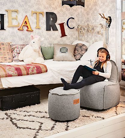 SACKit Puf - Cobana - Junior - 35x35 cm - Sand Melange SACKit Puf - Cobana - Junior - 35x35 cm - Sand Melange