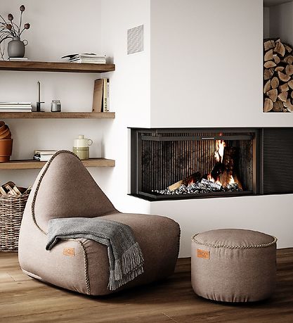SACkit Bean Bag Chair - Canvas Lounge Chair - 96x80x70 cm - Sand