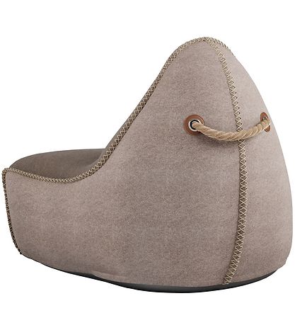 SACKit Sækkestol - Canvas Lounge Chair - 96x80x70 cm - Brun/Sand