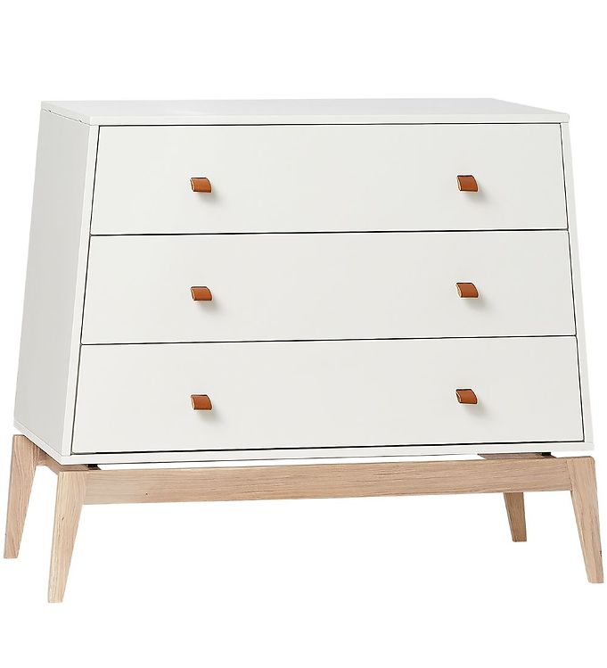 Leander Luna - Kommode - Hvid/Eg - 103x52x86