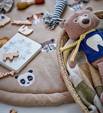 Bloomingville Legetæppe - Ø: 100 cm - Miko - Brun