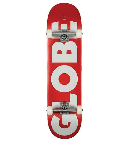 Globe Skateboard - 8,25'' - G0 Fubar Complete - Hvid/Rød Globe Skateboard - 8,25'' - G0 Fubar Complete - Hvid/Rød