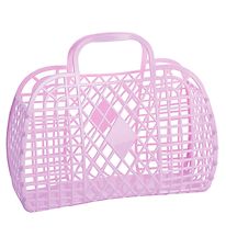 Sun Jellies Stor Foldekurv - Retro - 37x30x11 cm - Lilac Sun Jellies Stor Foldekurv - Retro - 37x30x11 cm - Lilac
