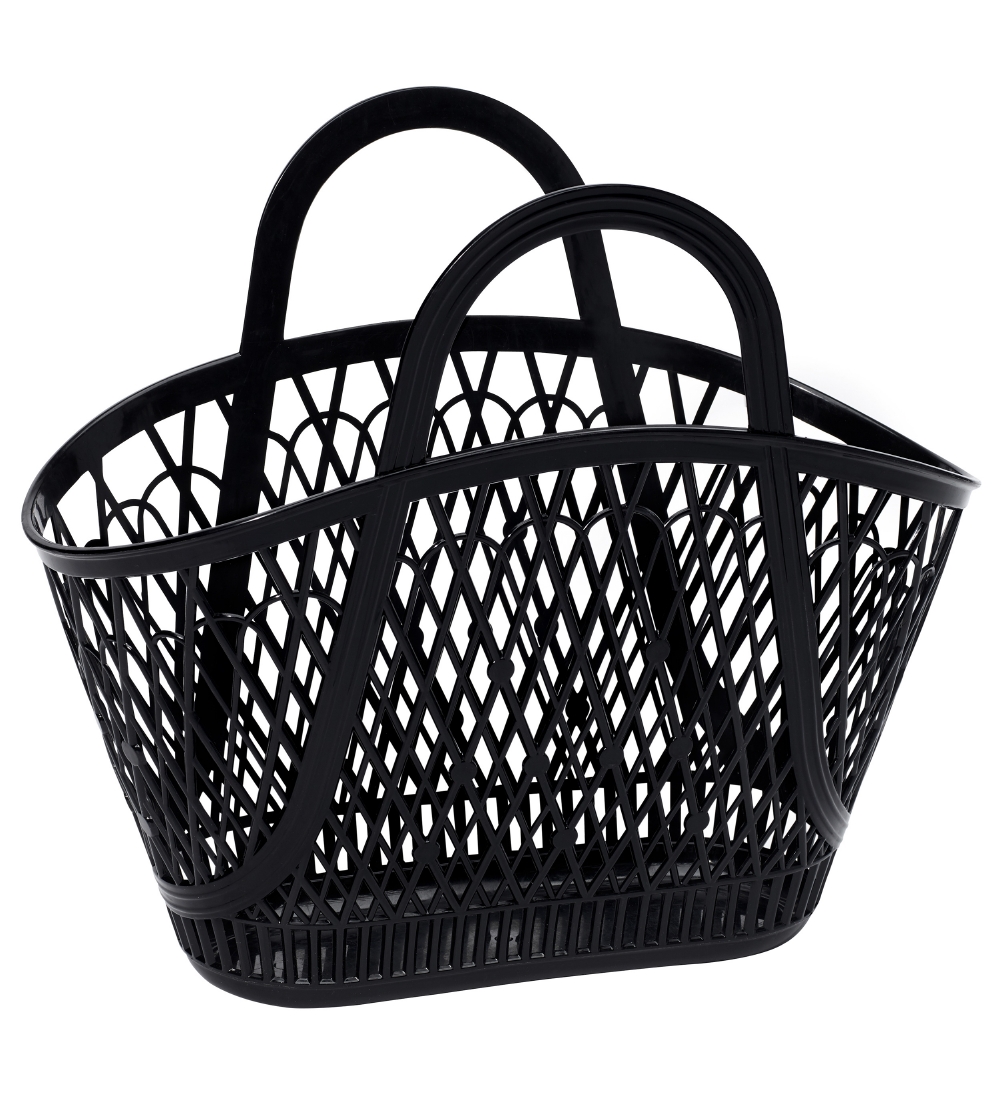 Sun Jellies Korb - Betty - 46x20x39 cm - Black - Sun Jellies - One Size - Körbe