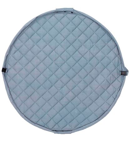 Play&Go Legetøjstæppe - Ø120 - Soft Organic - Dusty Blue Play&Go Legetøjstæppe - Ø120 - Soft Organic - Dusty Blue