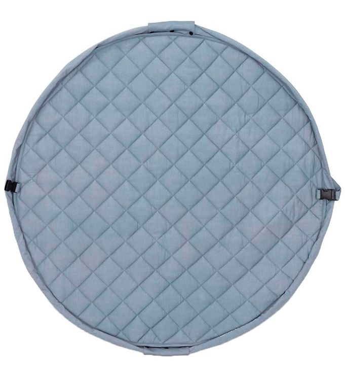 Play & Go Soft Organic - 2-i-1 Opbevaringstæppe/Legetæppe - Dusty Blue