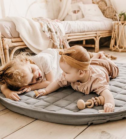 Play&Go Legetøjstæppe - Ø120 - Soft Organic - Meadow Green Play&Go Legetøjstæppe - Ø120 - Soft Organic - Meadow Green